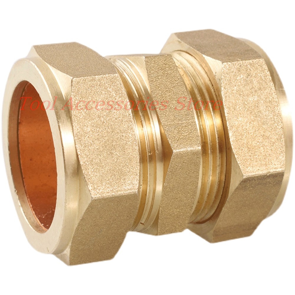 Compression Fitting Brass - 1 ชิ้น ข้อต่อแบบอัด ขนาดท่อภายนอก 6/8/10/12/15/16-28 มม.