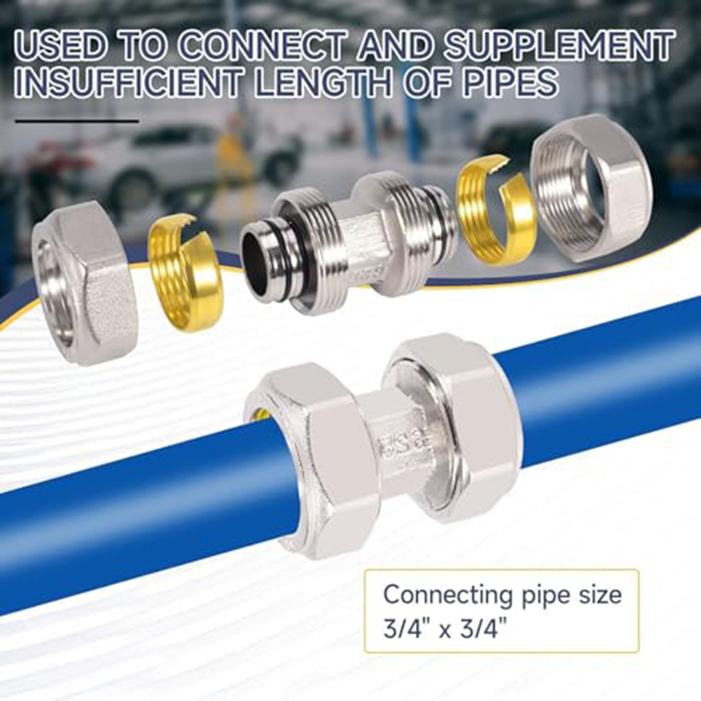 2 ชิ้น ข้อต่อท่ออากาศทองเหลือง - Compression Fitting Brass บทวิจารณ์และราคา