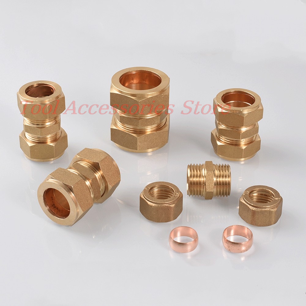 1 ชิ้น ข้อต่อแบบอัด ขนาดท่อภาย - Compression Fitting Brass บทวิจารณ์และราคา